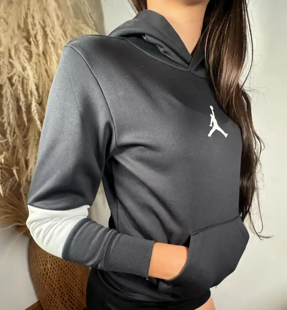 Buzo Jordan Negro Xs Hoddie Nike Tela Calidad Original Saco Capucha