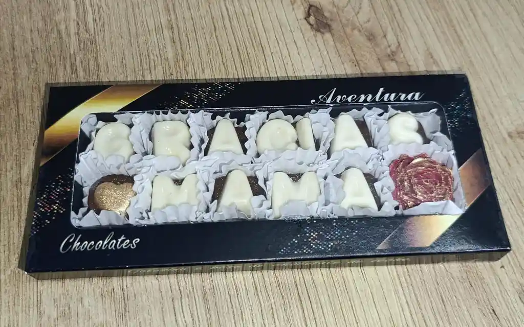 Chocolate Con Mensaje De Feliz Dia Mama