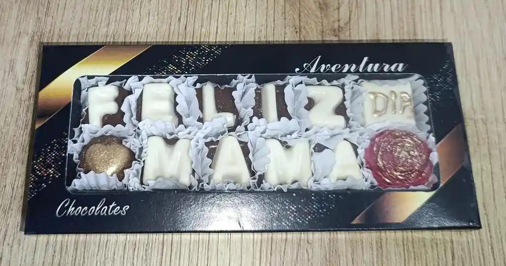 Chocolate Con Mensaje De Feliz Dia Mama