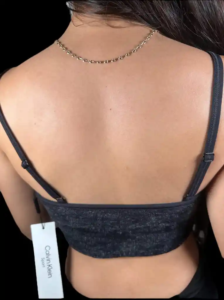 Top Camisilla Calvin Klein Mujer Gris Oscuro Dama