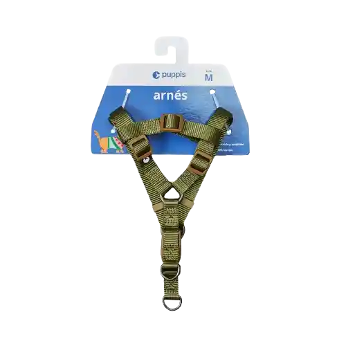 Arnés Para Perro Nylon Oliva Puppis - S