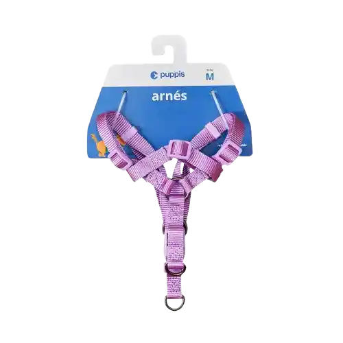 Arnés Para Perro Nylon Morado Puppis - S