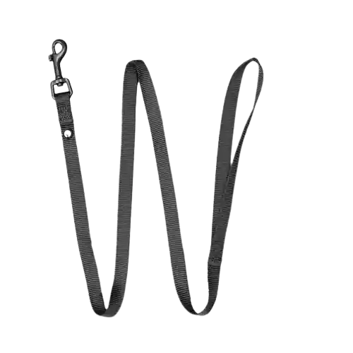 Correa Para Perro Nylon Negro Puppis - S