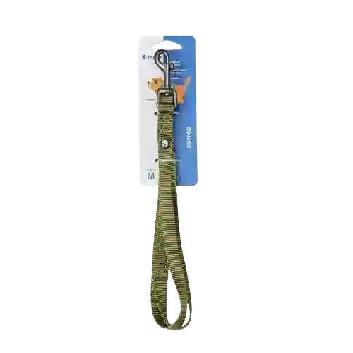 Correa Para Perro Nylon Oliva Puppis - S