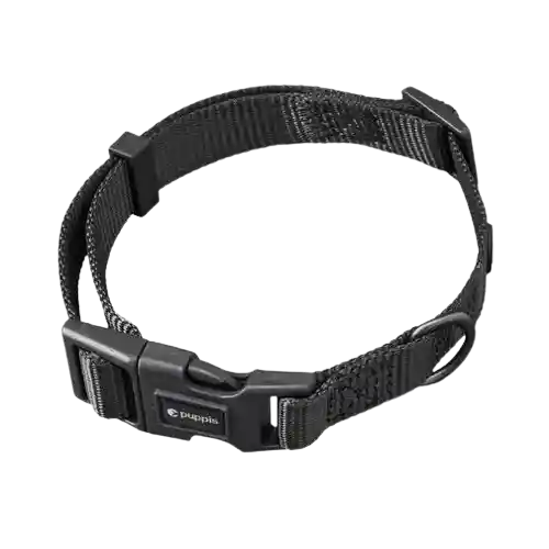 Collar Para Perro Nylon Negro Puppis - S