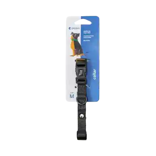 Collar Para Perro Nylon Negro Puppis - S
