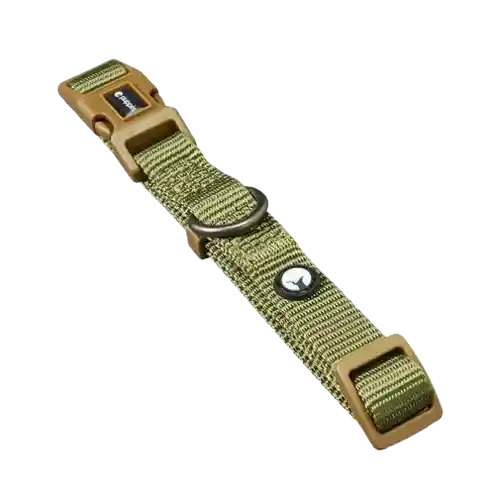 Collar Para Perro Nylon Oliva Puppis - S