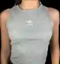 Camisilla Adidas Deportiva Gris Mujer Uso Casual Dama