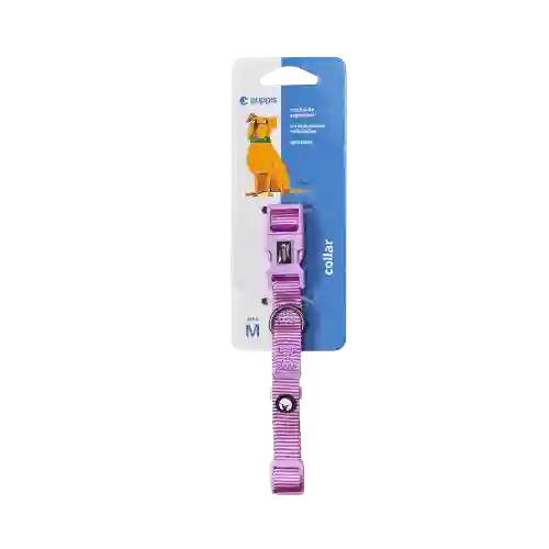 Collar Para Perro Nylon Morado Puppis - S