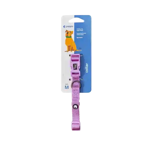 Collar Para Perro Nylon Morado Puppis - S
