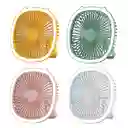 Ventilador Recargable Con Luz