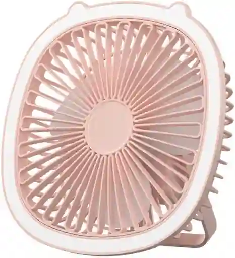 Ventilador Recargable Con Luz