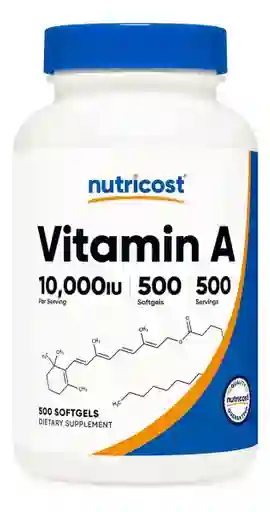 Nutricost Vitamina A 10000 Iu 500 Cápsulas