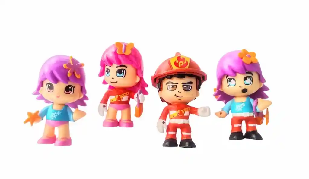 Figura Muñeca Pinypon Juguete Cambia Caras X6 Unidades