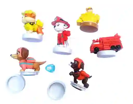 Figuras Sellos Patrulla Canina X 6 Infantiles Paw Patrol Surtidos