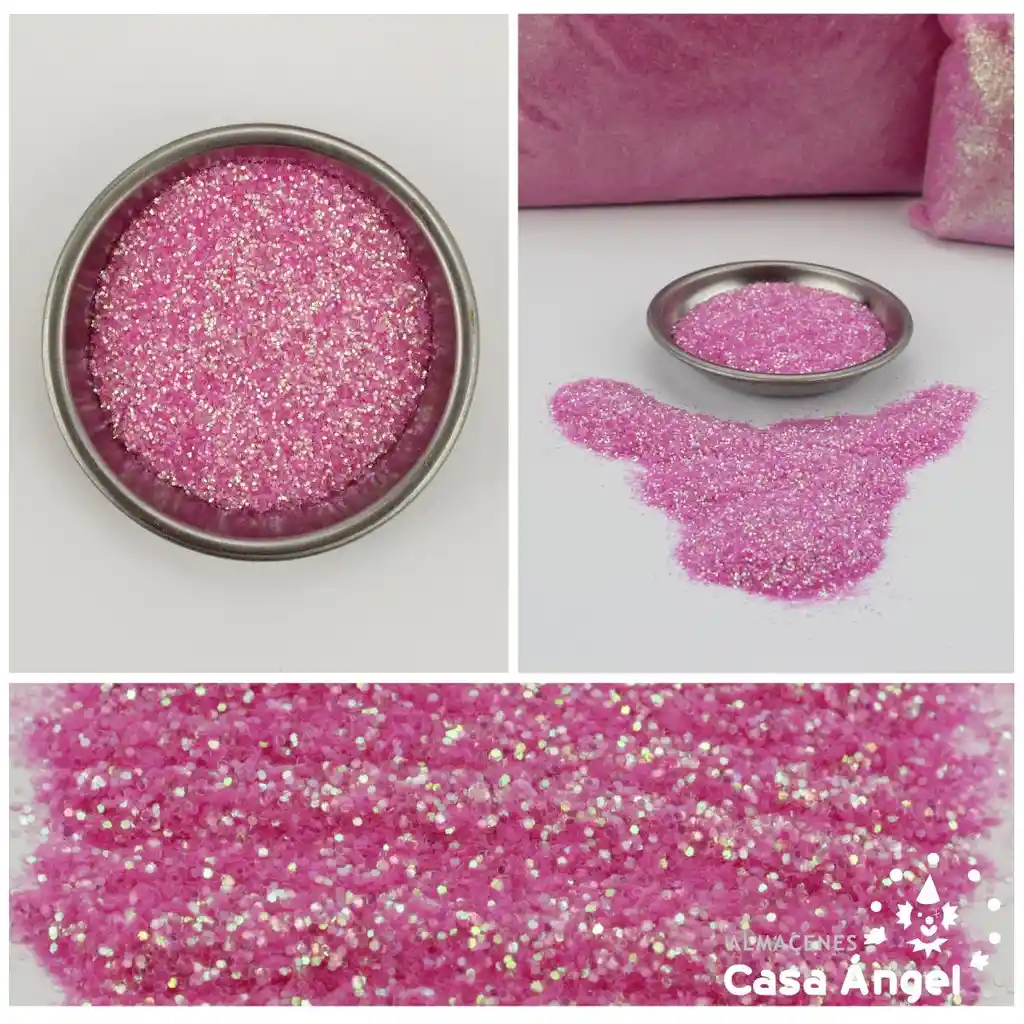 Escarcha O Brillantina Comestible Rosada X 25 Gr Para Decorar Alimentos Y Cocteles