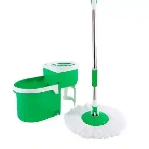 Trapero Y Balde Esc. Spin And Mop Verde