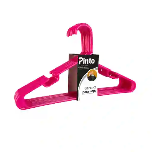 Gancho Para Ropa X 10 Und. Fucsia