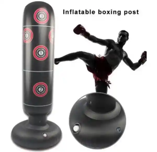 Saco De Boxeo Inflable + Guantes 160cm