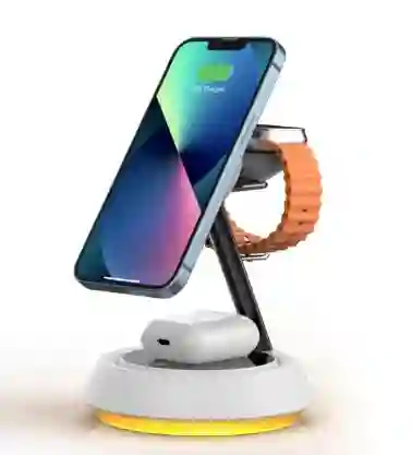 3 En 1 Cargador Magnético Para Celulares De Wilwu