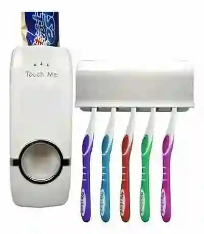 Dispensador De Pasta Dental Con Porta Cepillos