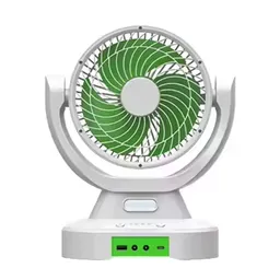Ventilador Mesa Solar Recargable Panel Solar Ac Dc Luz Led 9 Pulgadas