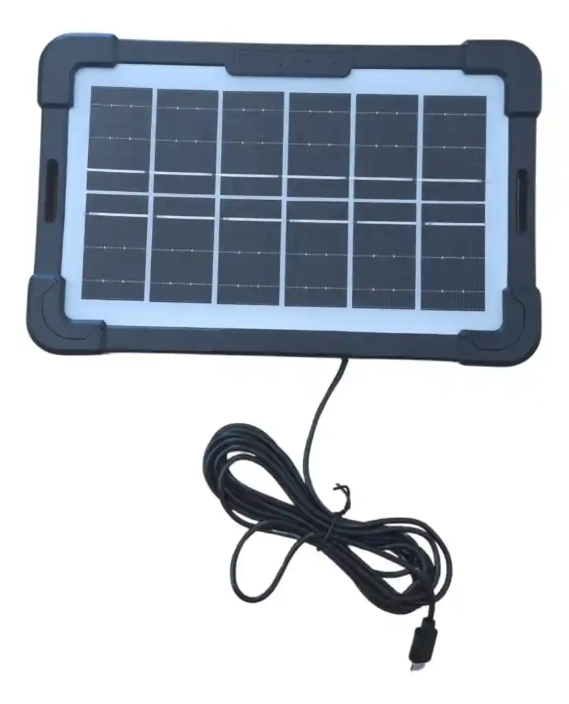 Ventilador De Mesa Recargable Con Panel Solar 7 Pulgadas Gdtimes