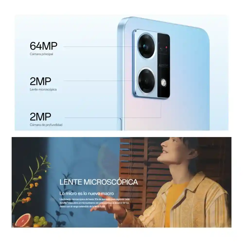 Celular Oppo Reno 7 256gb 8gb Ram Sensor Sony + Obsequio Reloj Inteligente Mobulaa