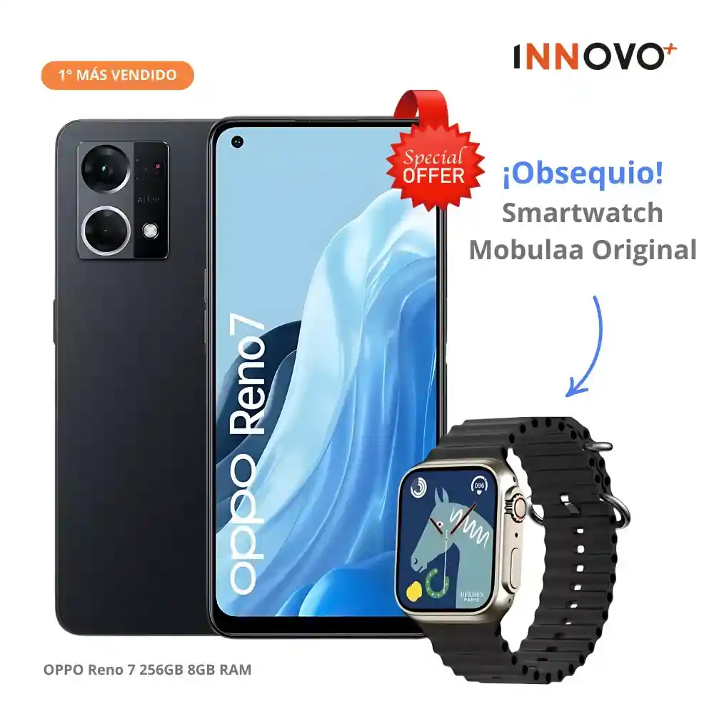 Celular Oppo Reno 7 256gb 8gb Ram Sensor Sony + Obsequio Reloj Inteligente Mobulaa