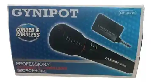 Micrófono Inalámbrico Alambrico 2en1 Profesional Karaoke