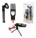 Micrófono Condensador Camara Pc Computador Celular + Trípode