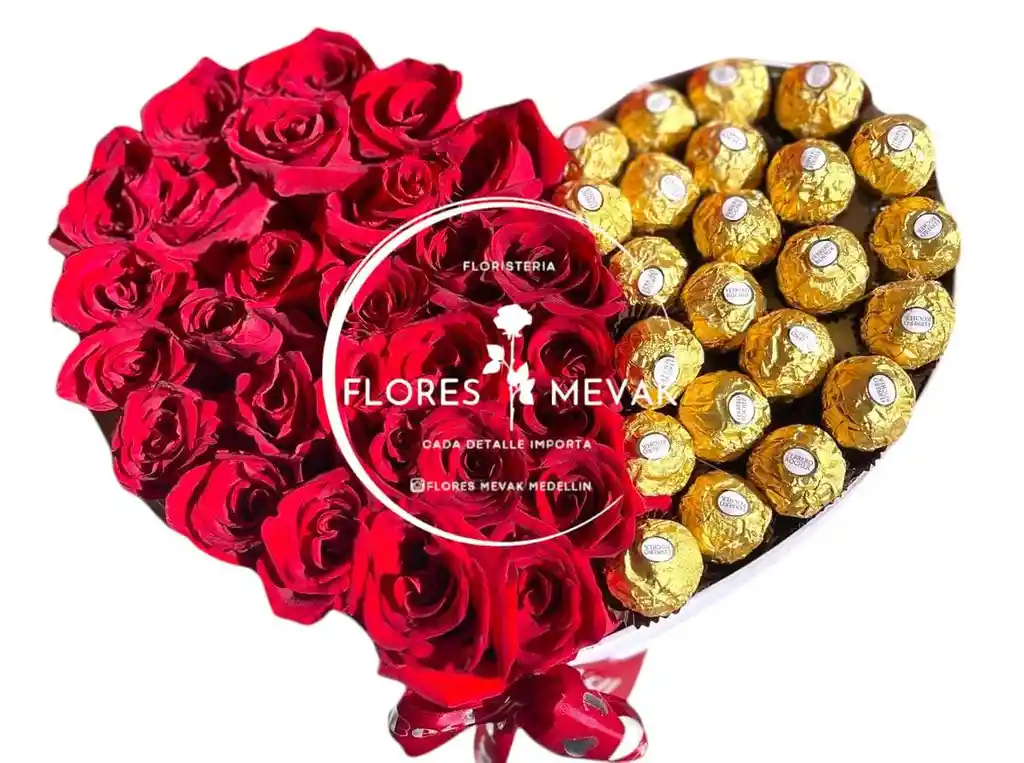 Corazon De Rosas Y Chocolates Gold