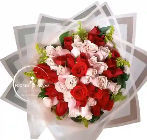 Rosas Rojas Y Rosadas X48