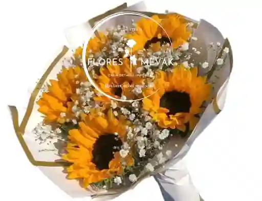 Girasoles En Hermoso Bouquet