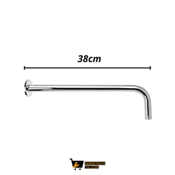 Tubo Ducha Acero Inox Boccherini 38cm + Escudo Ref: Yw036