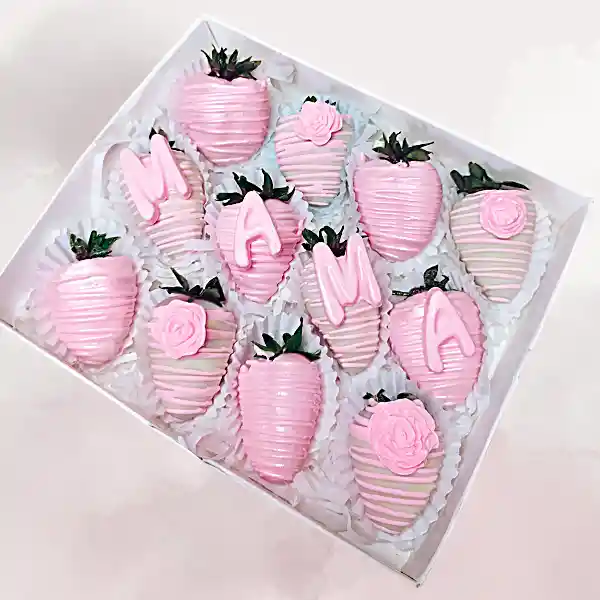 Caja De Fresas Mamá