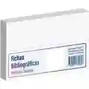 Fichas Bibliograficas Blancas X 100 Und