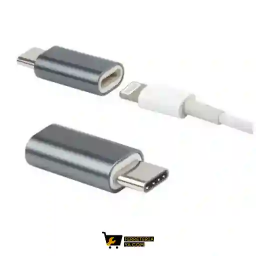 Adaptador Entrada Iphone Hembra Con Salida Tipo C Macho