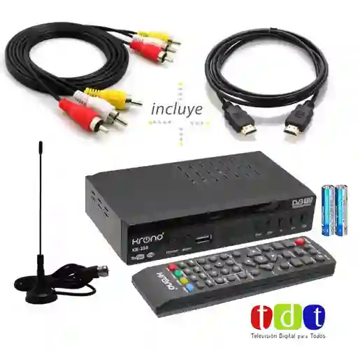 Decodificador Tdt Receptor Terrestre Con Señal Krono Kr358