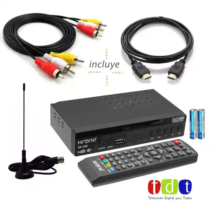 Decodificador Tdt Receptor Terrestre Con Señal Krono Kr358
