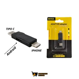 Adaptador Entrada Android Hembra Con Salida A Iphone Ó Tipo C Macho