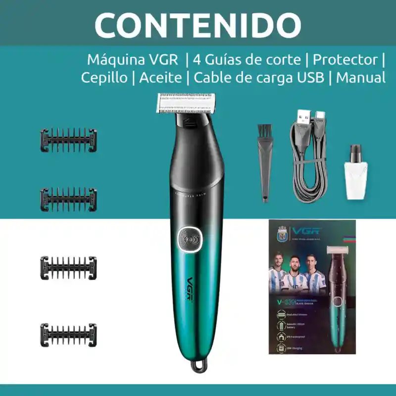 Afeitadora Electrica Shaver Rasuradora Vgr V-339