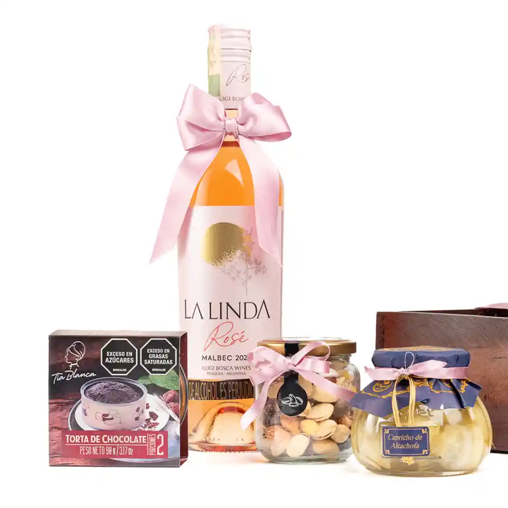 Capricho De Amor – Regalo Con Vino, Torta Y Caprichos Para Consentir A Mamá