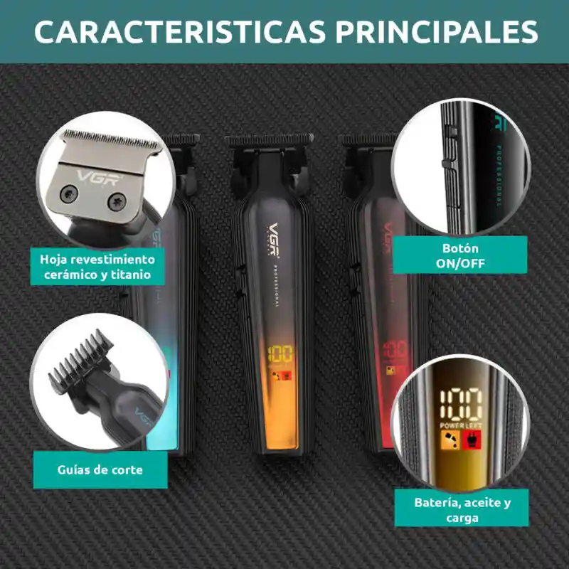 Cortadora Pelo Trimmer Profesional Vgr V-930 7000rpm