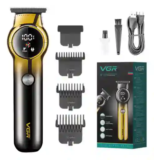 Máquina Patillera Profesional Vgr V-989 Turbo Pantalla Led