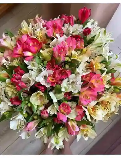 Bouquet Arcoíris De Alstromelias