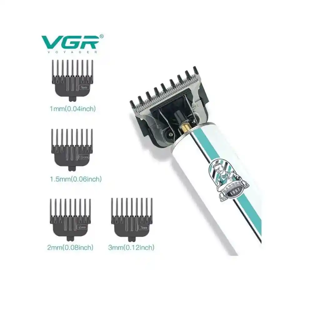Maquina Patillera Barberia Peluquera Recargable Vgr 079
