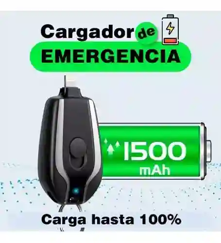 Power Bank Tipo C Inalambrico Cargador Llavero Bateria Mini