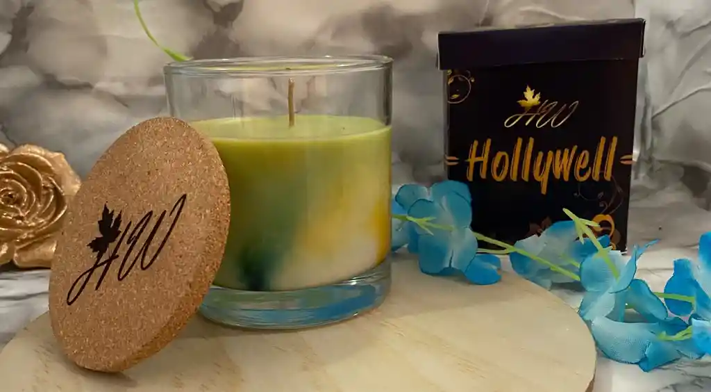 Vela Aromática De Cafe De Cera De Palma