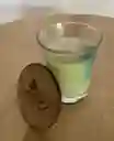 Vela Aromática Pequeña De Canela/limón De Cera De Palma